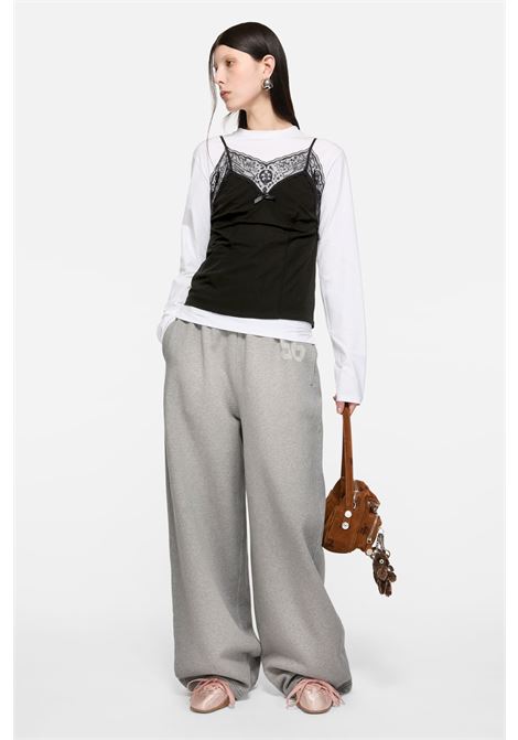 top lace strap blouse donna nera ACNE STUDIOS | AC0741900
